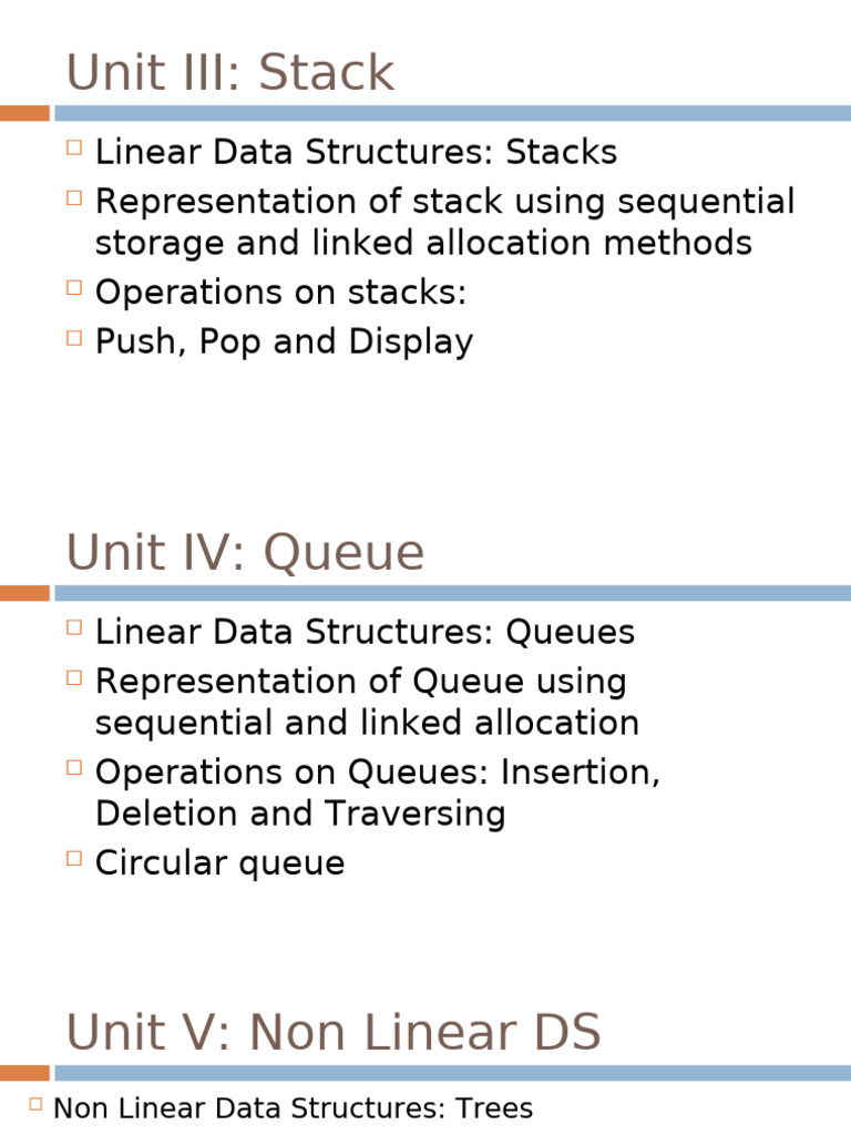 Unit III: Stack | PDF | Algorithms And Data Structures | Computer ...