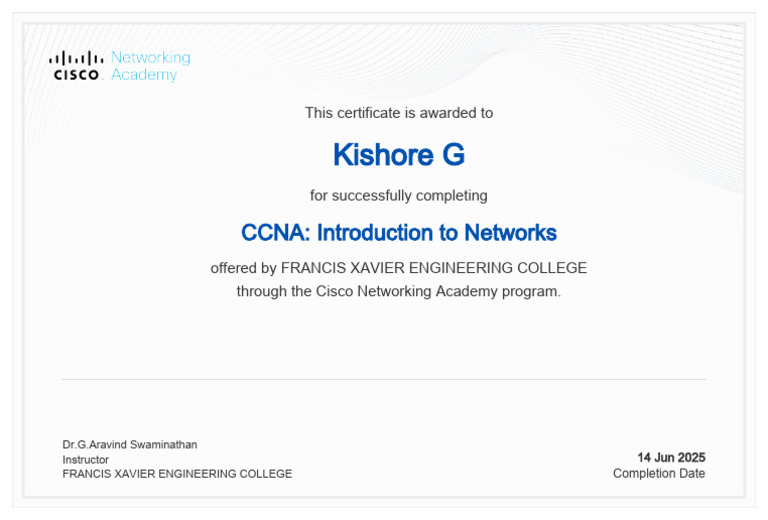 Certificate Kishoreg Ug 23 Cs Francisxavier Ac in b1c77c82 22c8 478f ...