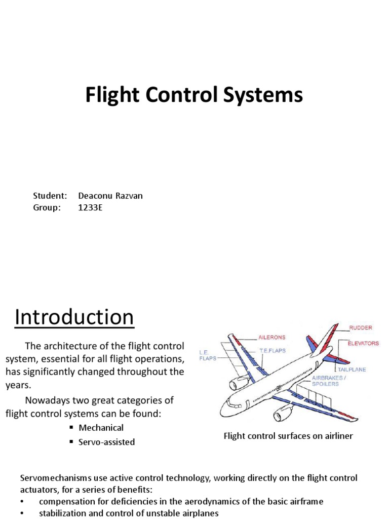 Overview of Aircraft Flight Control Systems | PDF | Aircraft Flight ...