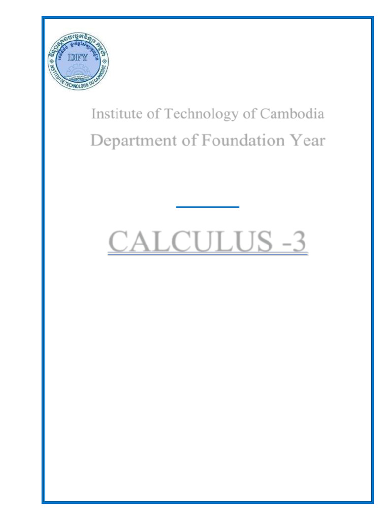 Cover Calculus 1 | PDF