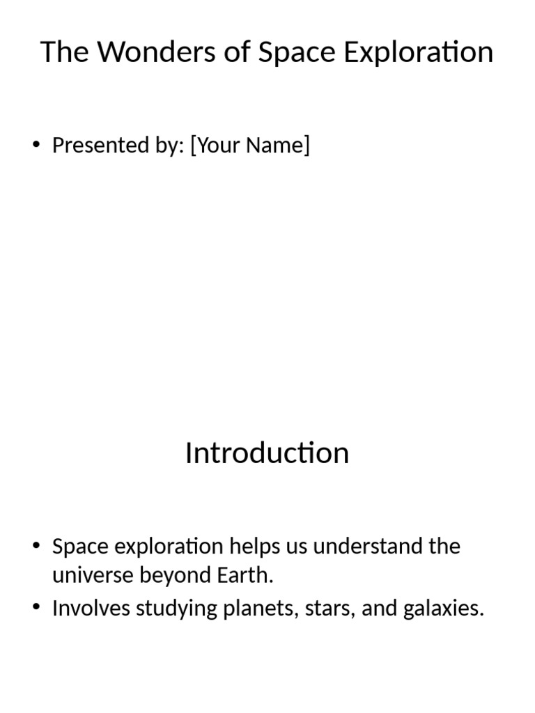Space Exploration | PDF