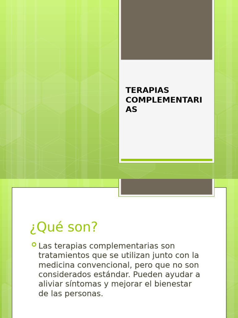 Terapias Complementarias | PDF | Las emociones | Estrés (biología)