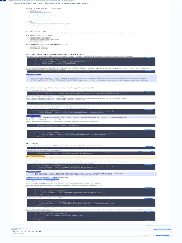 1 Introduction To React JS | PDF
