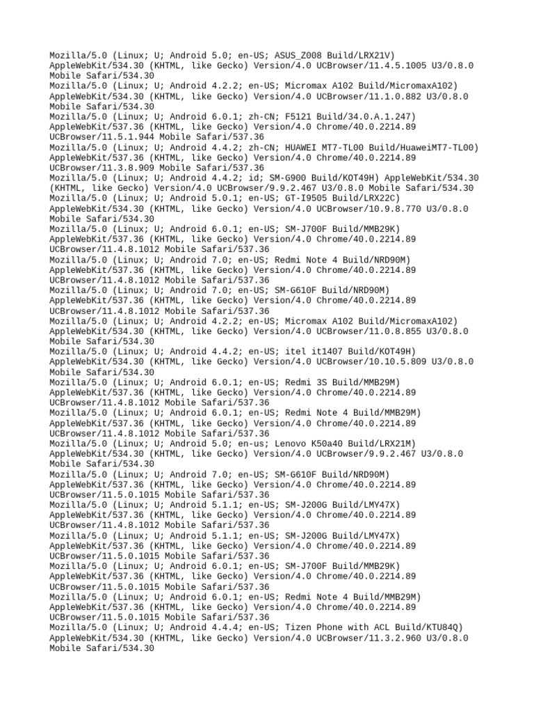 DR - Farfar Priv8 User Agents | PDF | Safari (Web Browser) | Computer ...