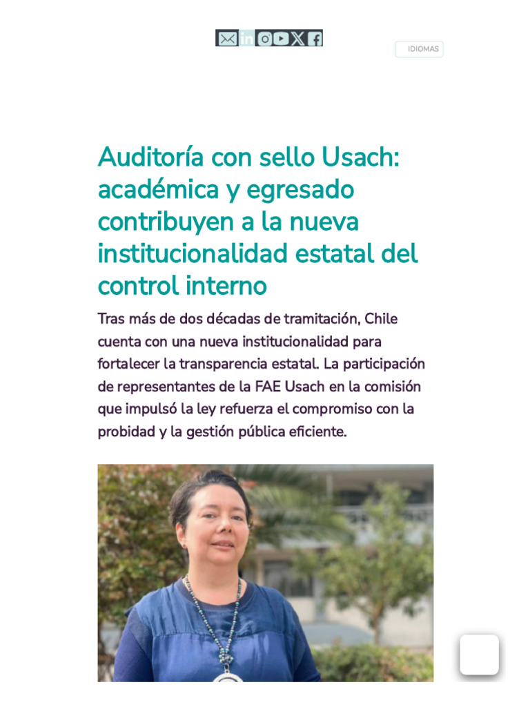 Usach y la Nueva Ley de Transparencia Estatal | PDF