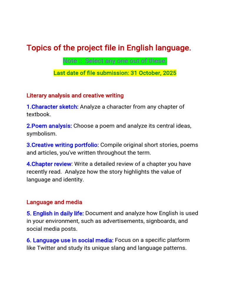 Topics of The Project-WPS Office | PDF