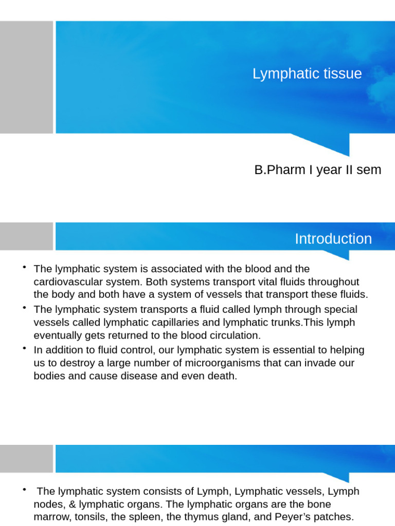 Overview of the Lymphatic System | PDF | Lymphatic System | Lymph Node