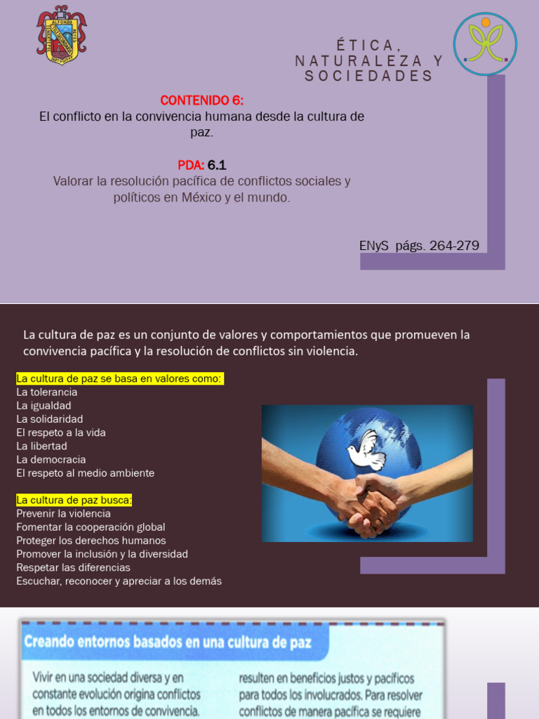 Cultura de Paz y Resolución de Conflictos | PDF