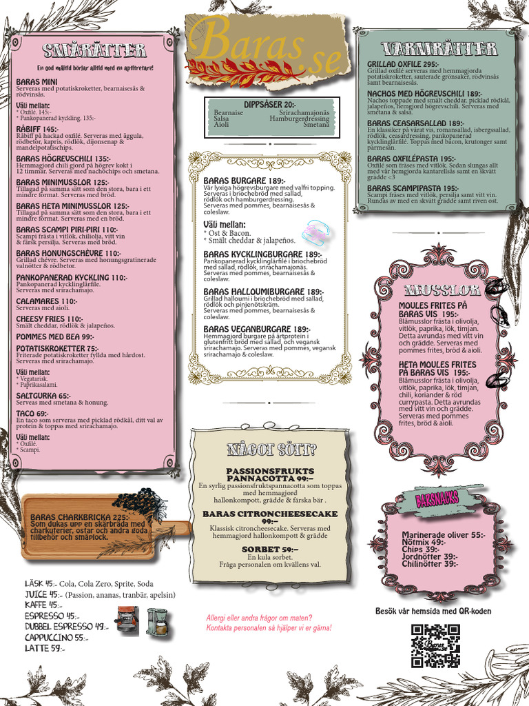 Gomstallet Ny Bars Mat | PDF