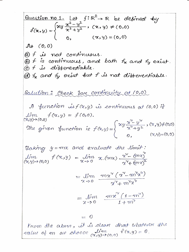 Multi-Varite Calculus Assignment 5th Sem | PDF