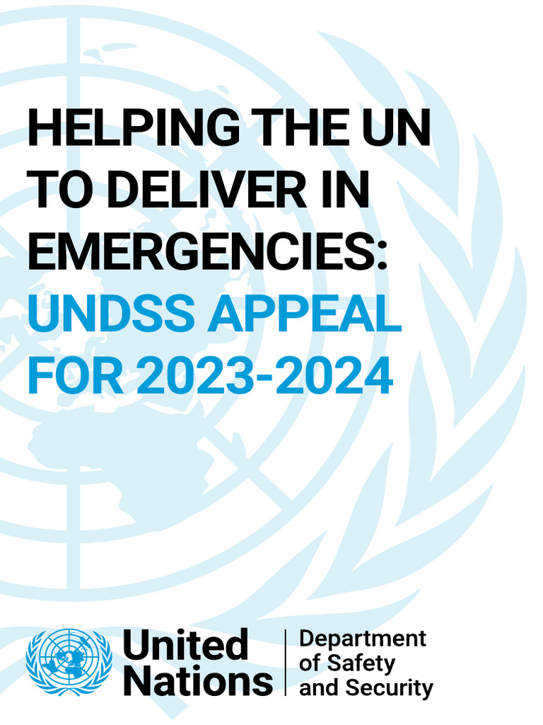 UNDSS 2023-2024 Emergency Response Appeal | PDF | Securities | United ...