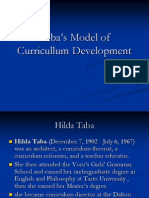 Taba - S Model of Curricllum Development Omar