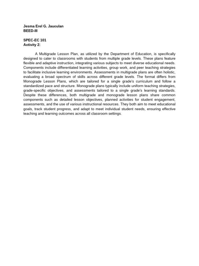 SPEC EC 101 Activity 2 | PDF