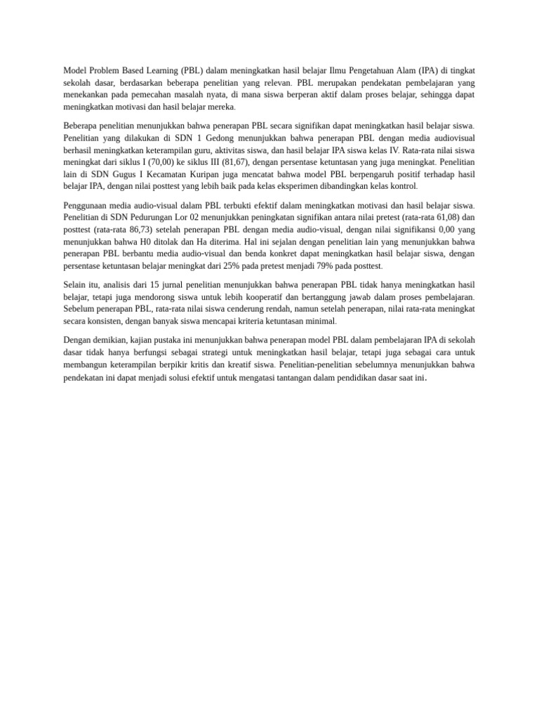 Model Problem Based Learning | PDF
