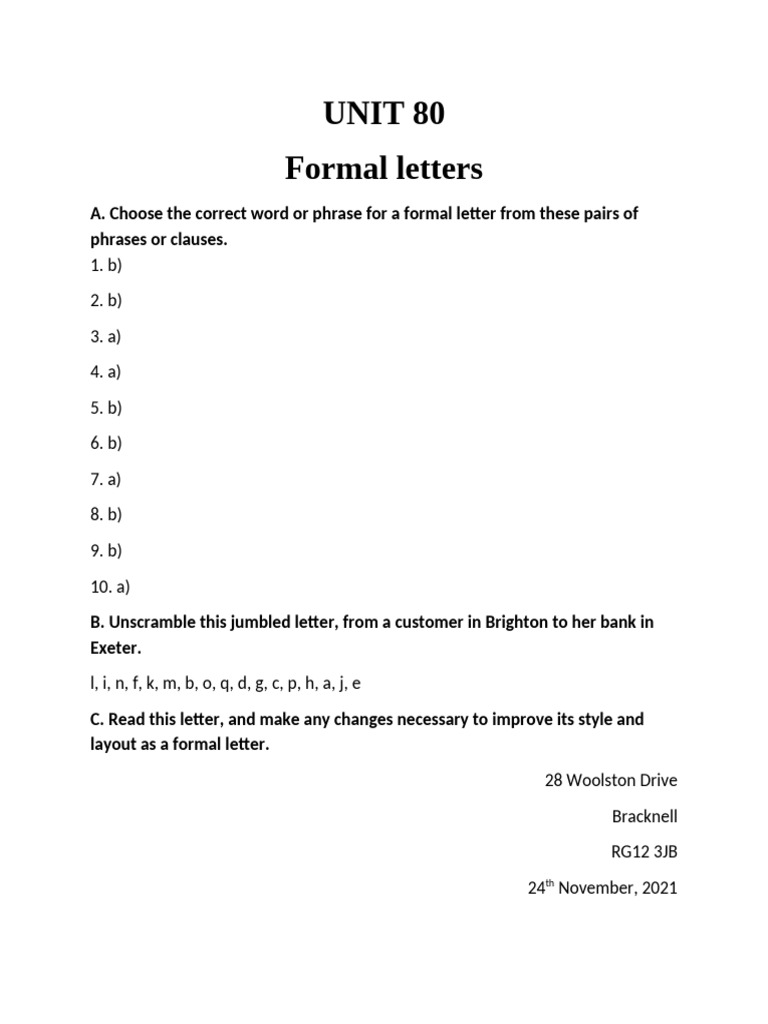 Formal and Informal Letter Writing Guide | PDF