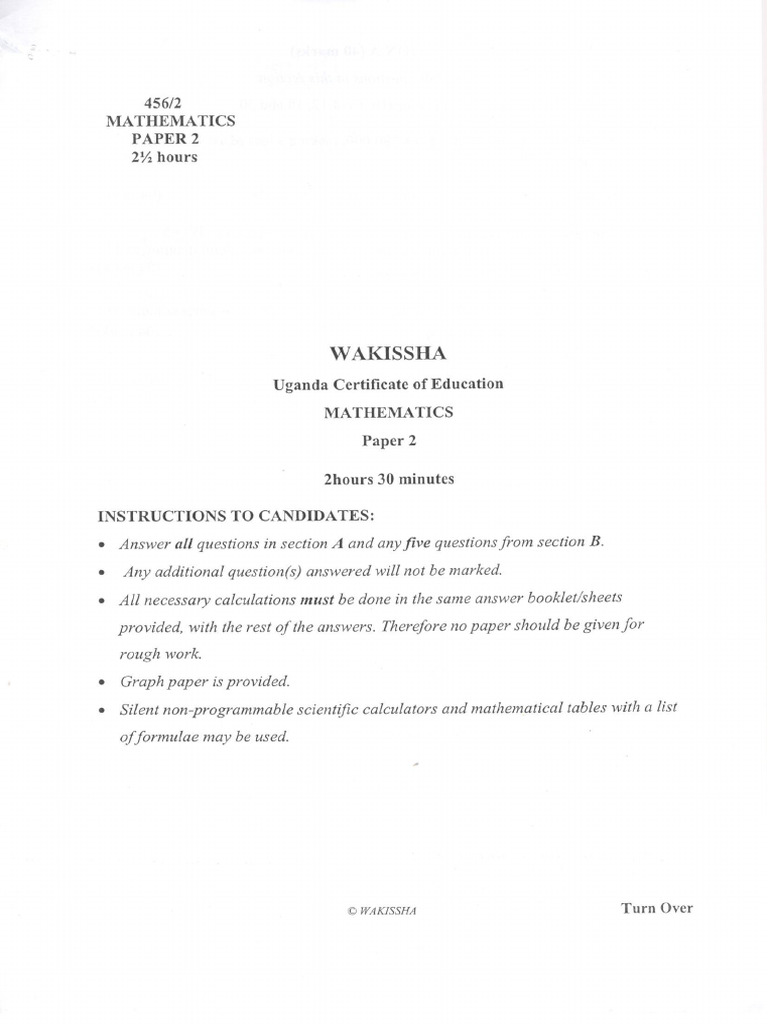 S.4 Math 2 | PDF