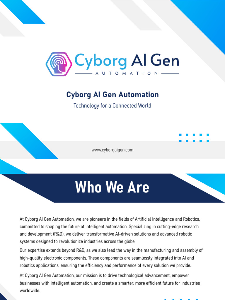 Cyborg AI Automation Solutions | PDF | Artificial Intelligence ...