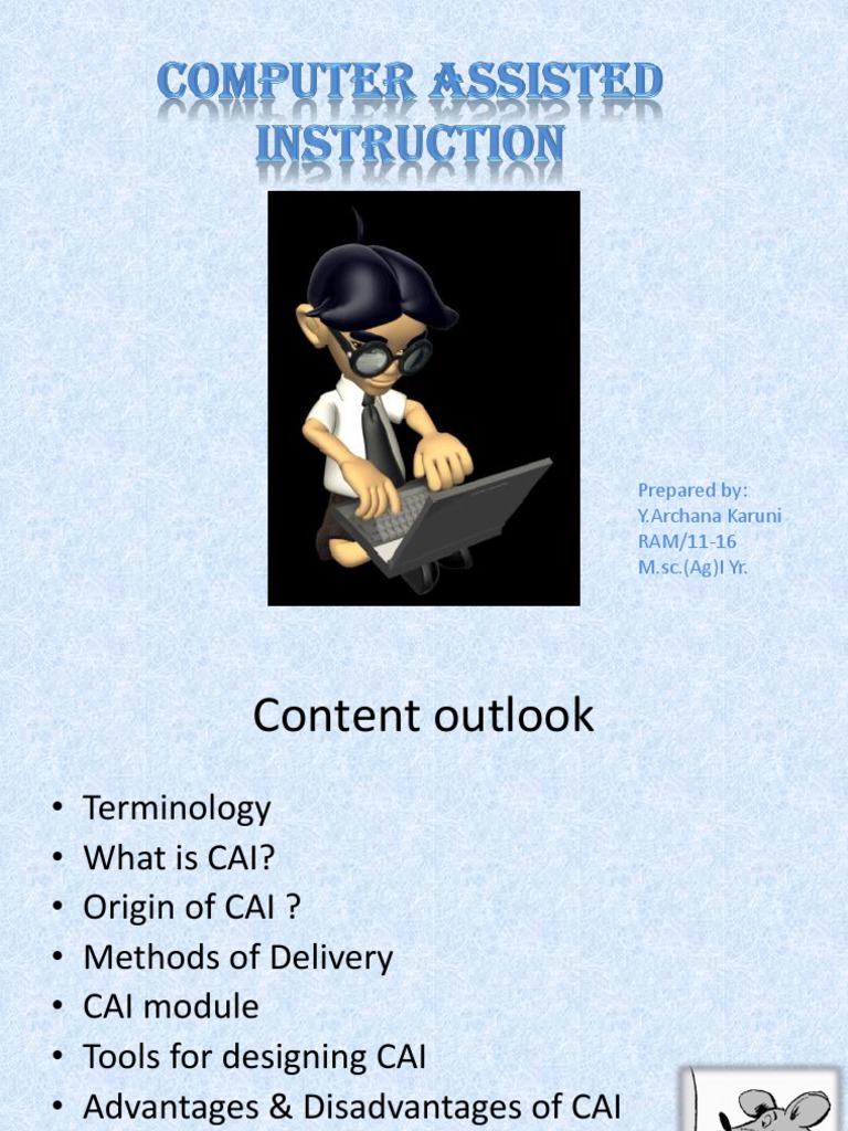Overview of Computer Assisted Instruction | PDF | Educational ...