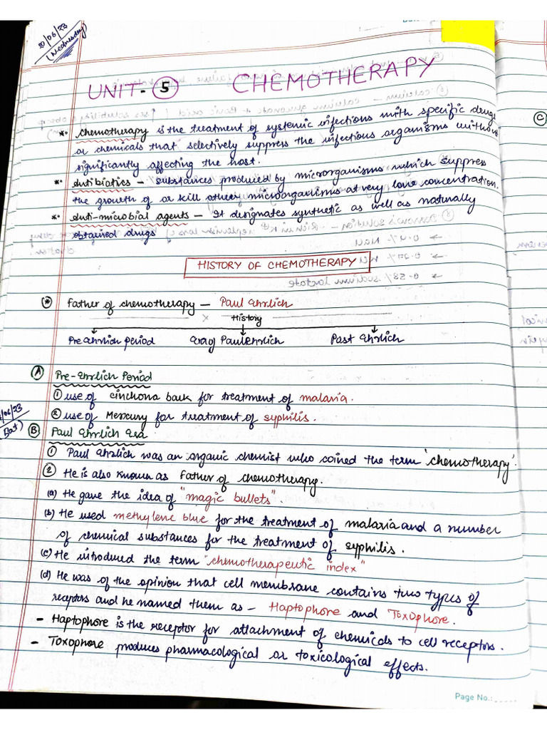 VETERINARY PHARMACOLOGY Unit 5 - Chemotherapy | PDF