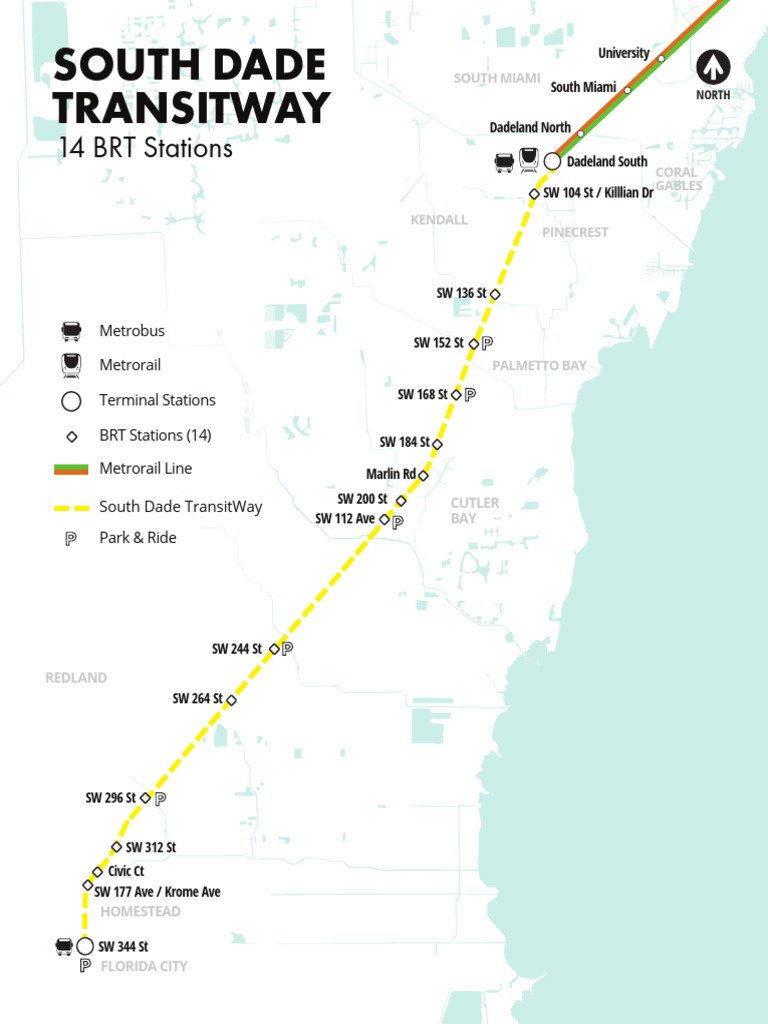 South Dade Transit Routes & Stations | PDF