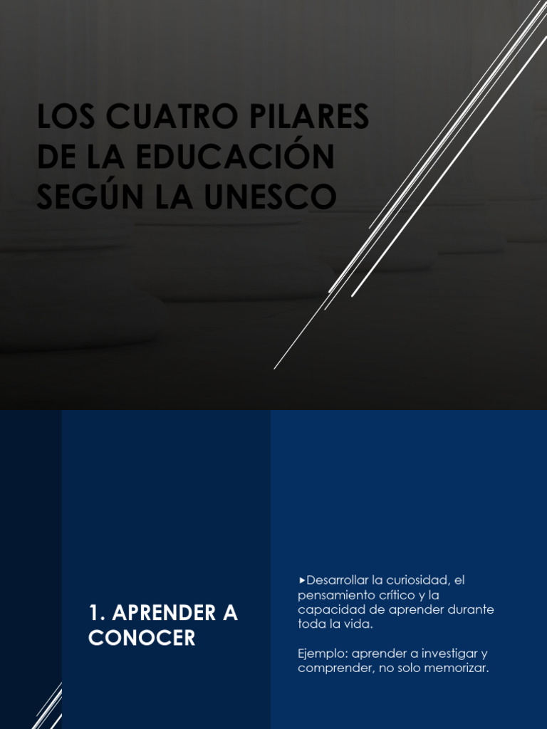 Los Cuatro Pilares de La Educacion UNESCO | PDF
