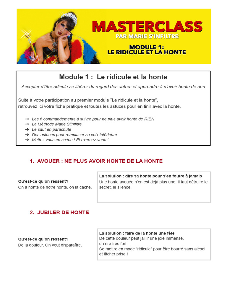 Surmonter la honte et le ridicule | PDF | Honte
