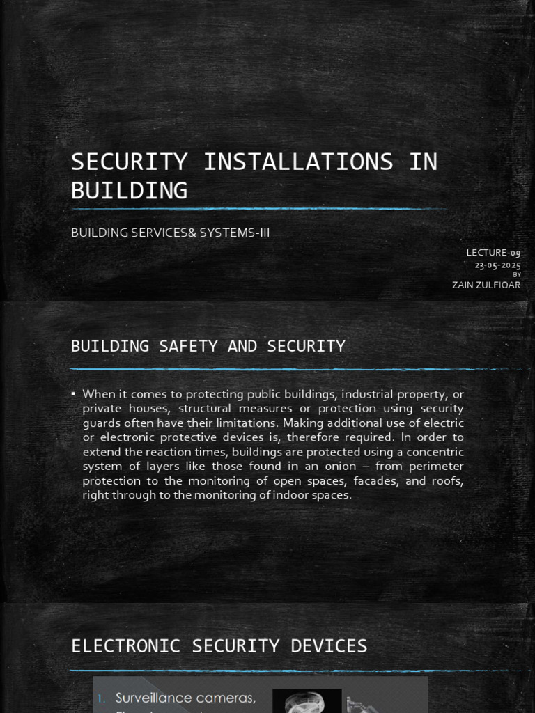 Building Security Systems Overview | PDF | Security Alarm | Surveillance