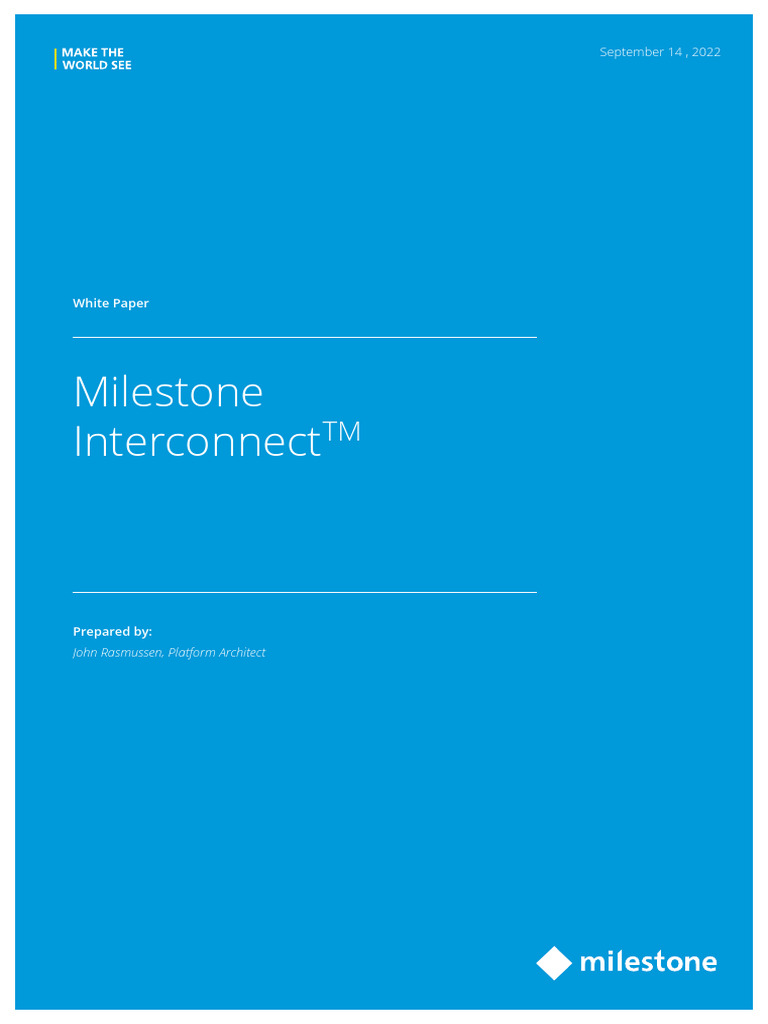 Milestone Interconnect Overview and Benefits | PDF | Computer Network ...