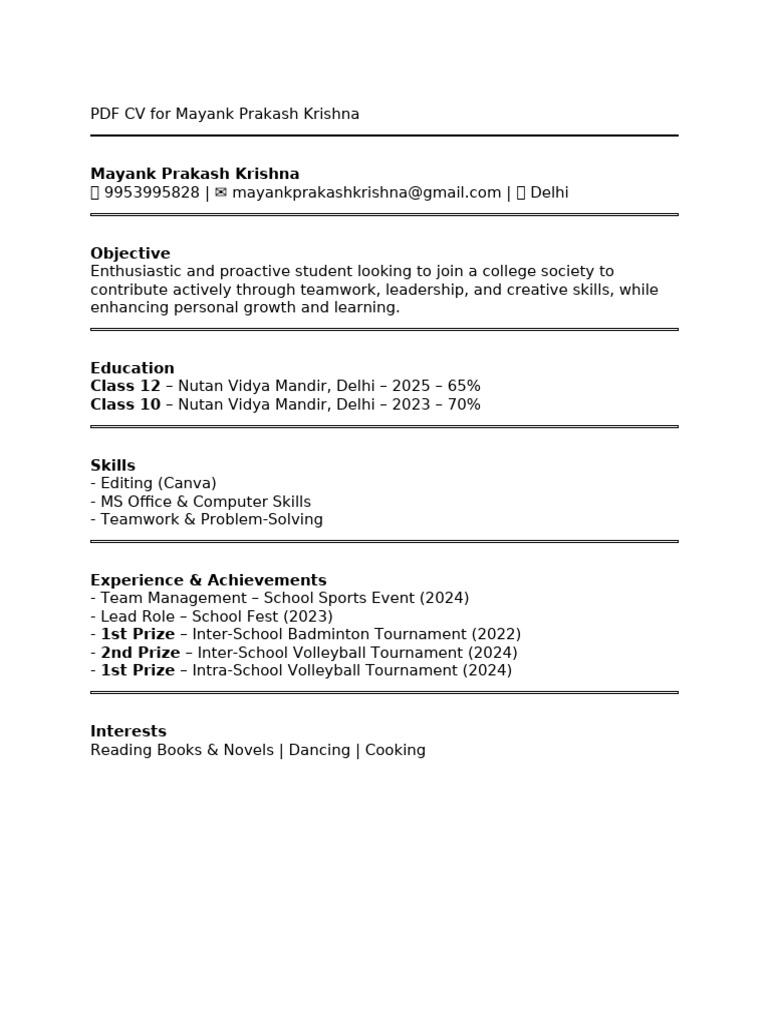 college-society-cv-pdf