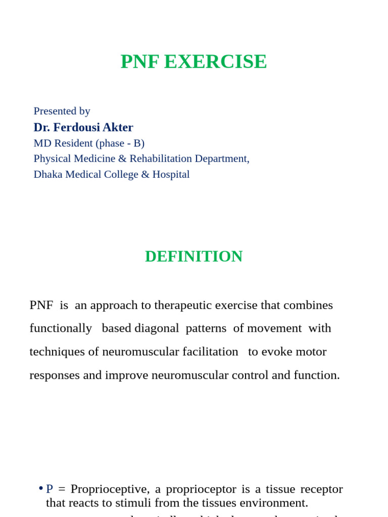 Understanding PNF Exercise Techniques | PDF | Anatomical Terms Of ...