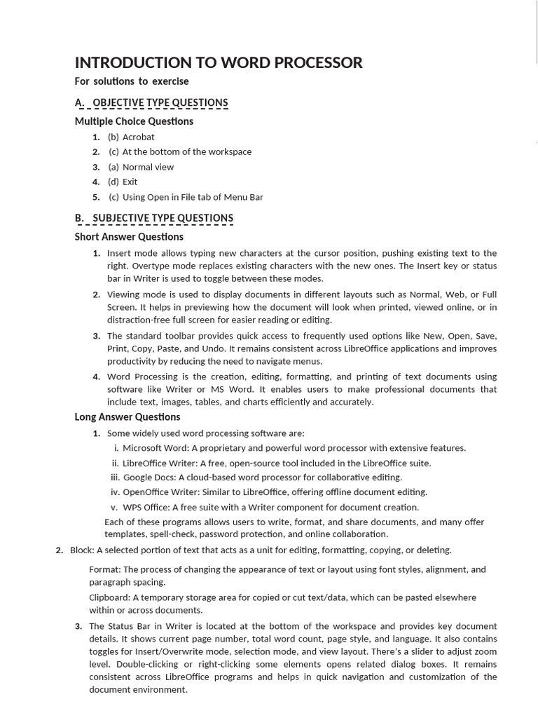 Word Processor Basics and Functions | PDF | Microsoft Word | Word Processor