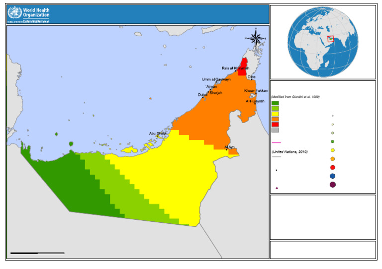 UAE Seismic Hazard Distribution Map | PDF | United Arab Emirates ...