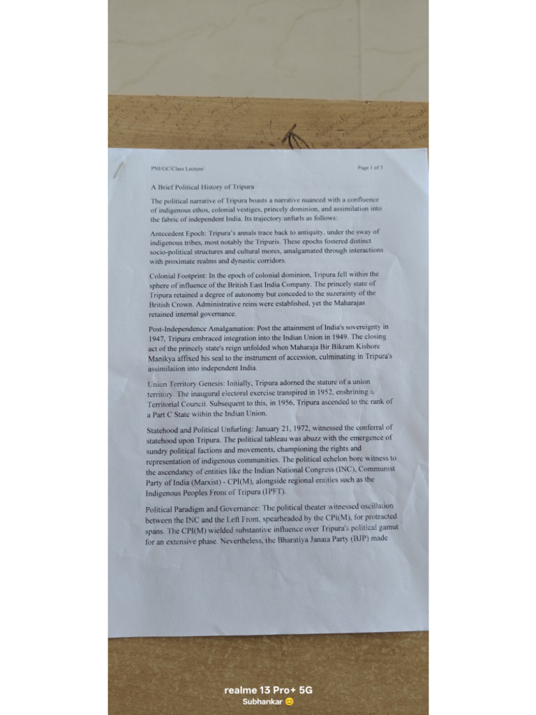 G C Sir Class Note | PDF