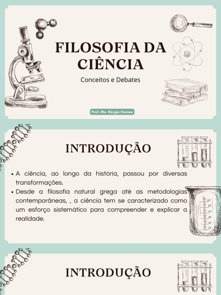 Filosofia da Ciência: Conceitos e Debates | PDF | Science | Método ...