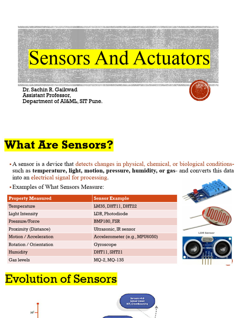 Actuators vs. Sensors Explained | PDF | Thermocouple | Sensor
