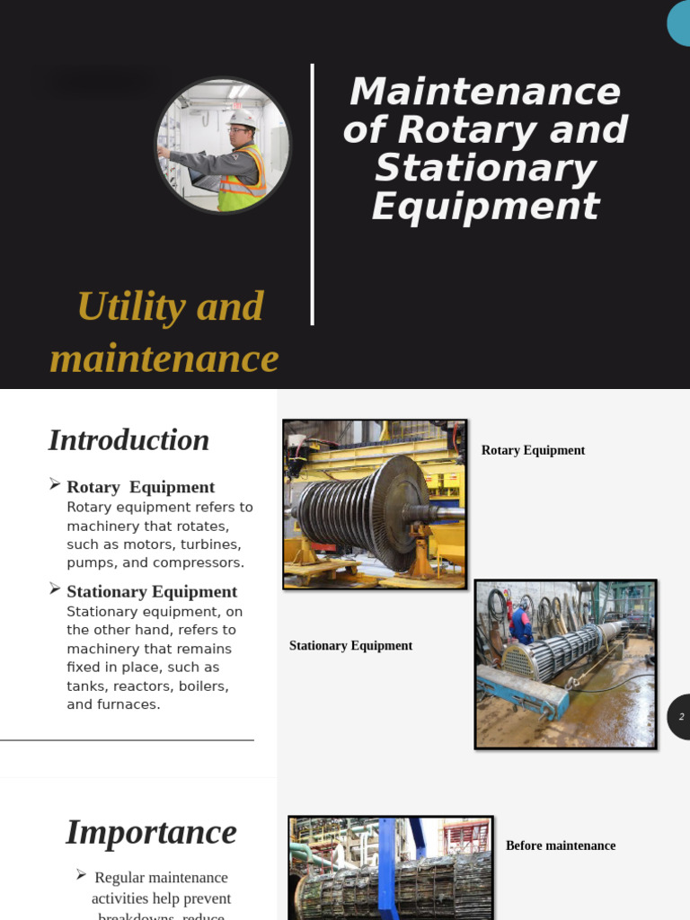 Rotary and Stationary Equipment Maintenance | PDF | Safety | Mechanical ...