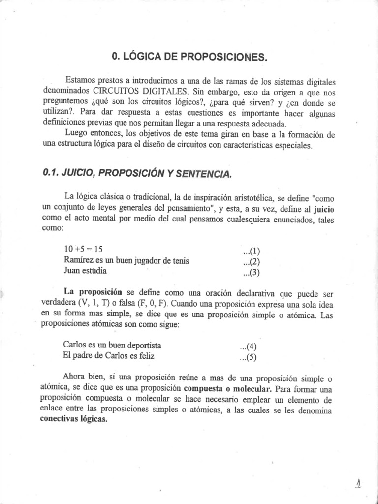 Logica de Proposiciones | PDF