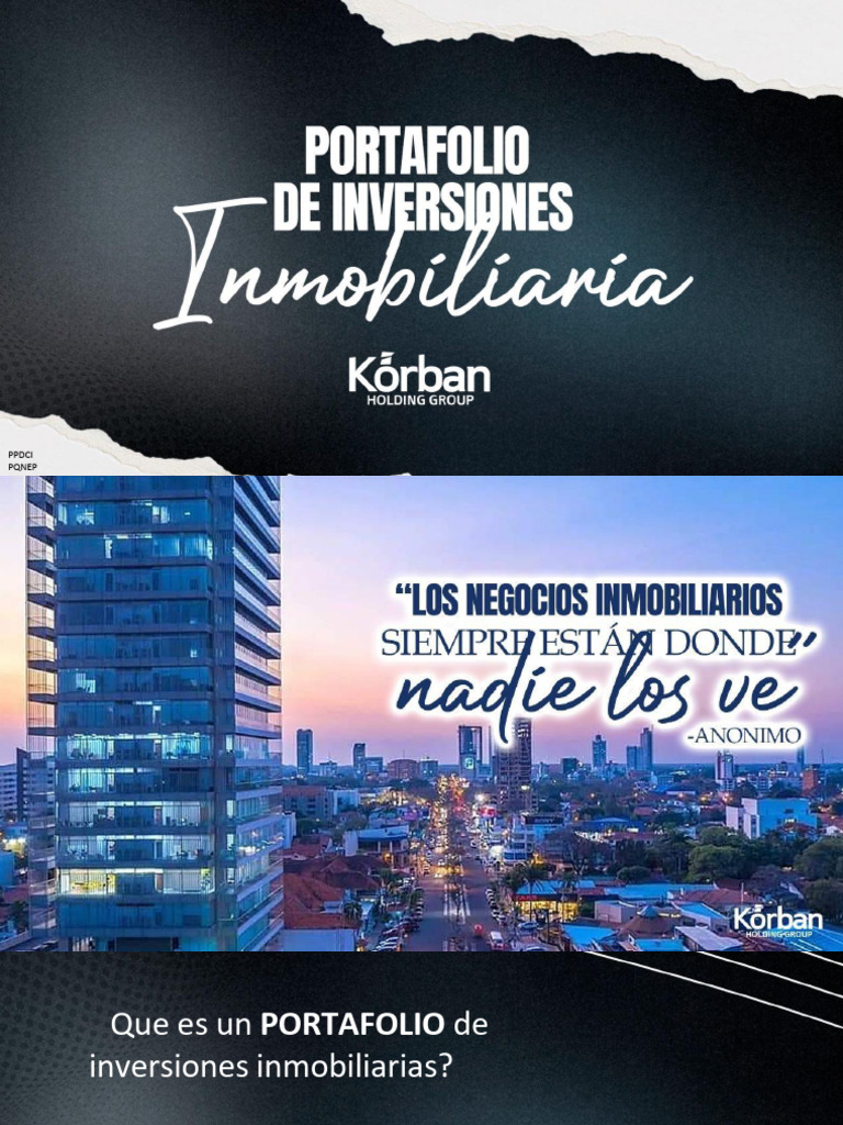 Portafolio de Inversiones | PDF | Portafolio (Finanzas) | Inversiones