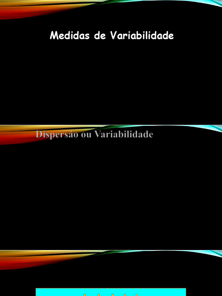 Medidas de Variabilidade em Dados Estatísticos | PDF | Dispersão ...