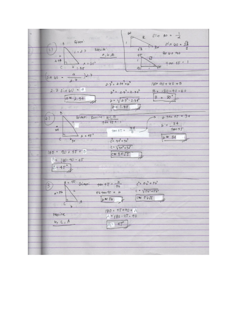 Tuna Right Triangle | PDF