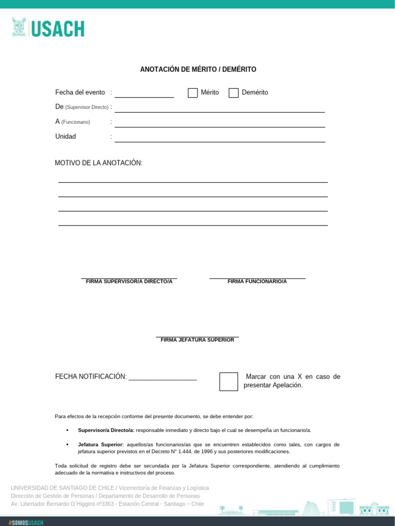 Anotaciones de Mérito y Demérito en Chile | PDF
