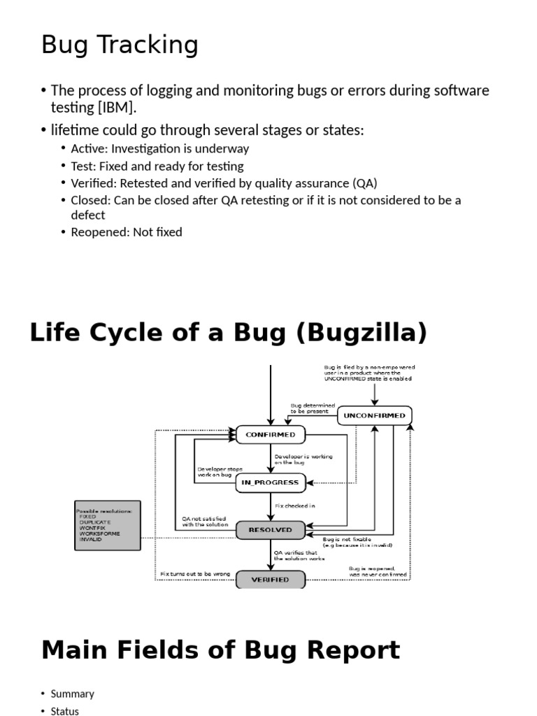 Bug Tracking | PDF