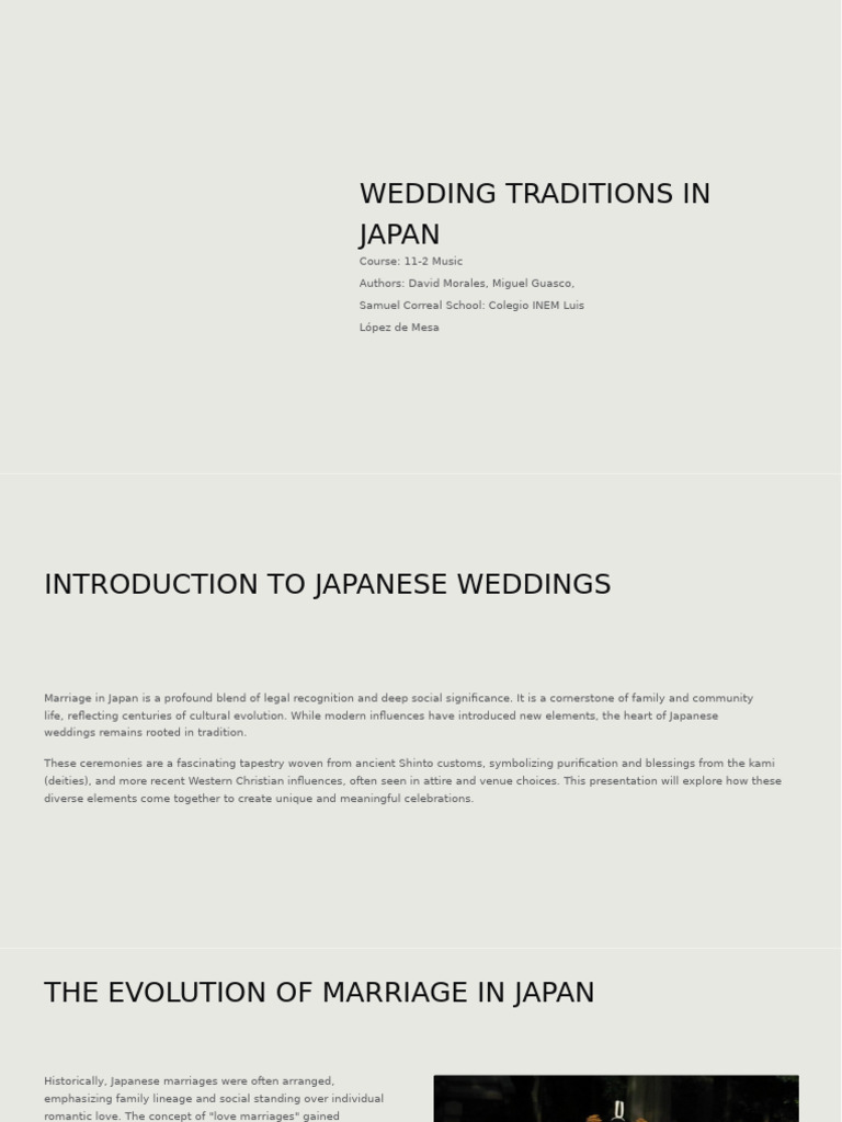 Wedding Traditions in Japan+ | PDF | Wedding | Engagement