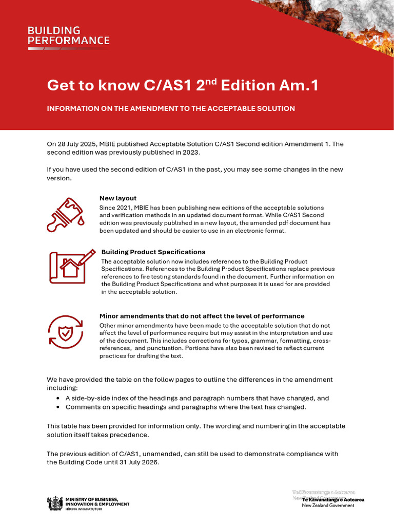 C/AS1 2nd Ed. Amendment 1 Overview | PDF