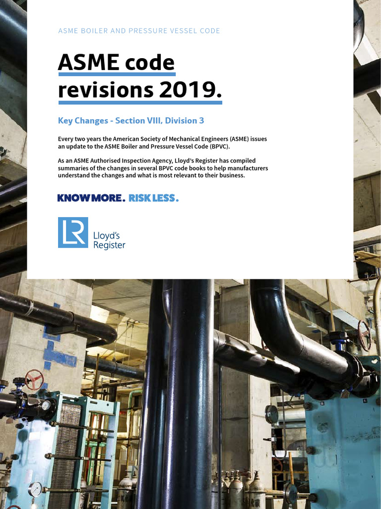 ASME-2019 Key Changes Section VIII Div-03 | PDF | Applied And ...