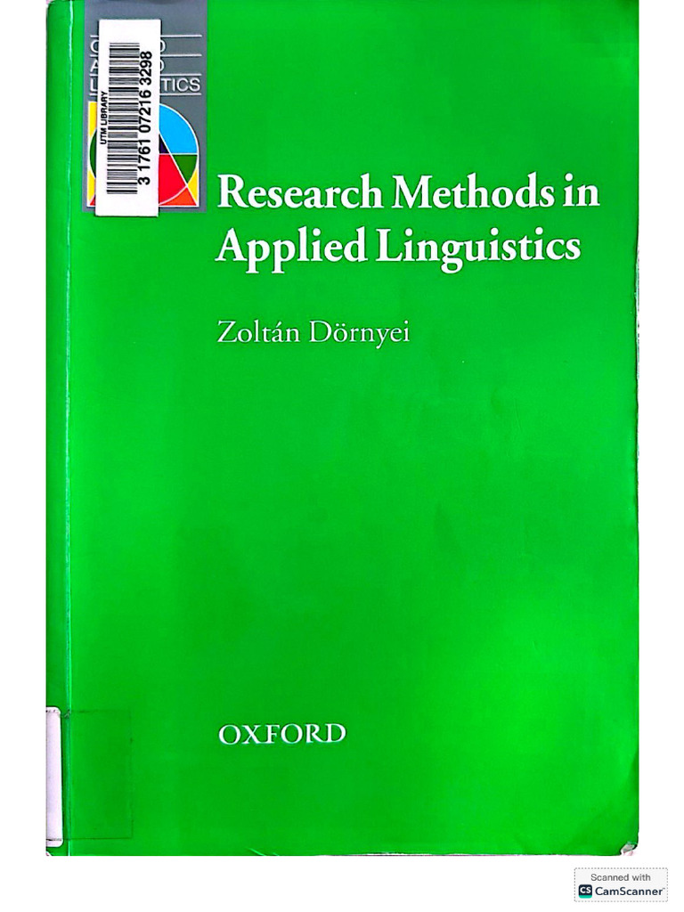 Research Methods in Applied Linguistics | PDF