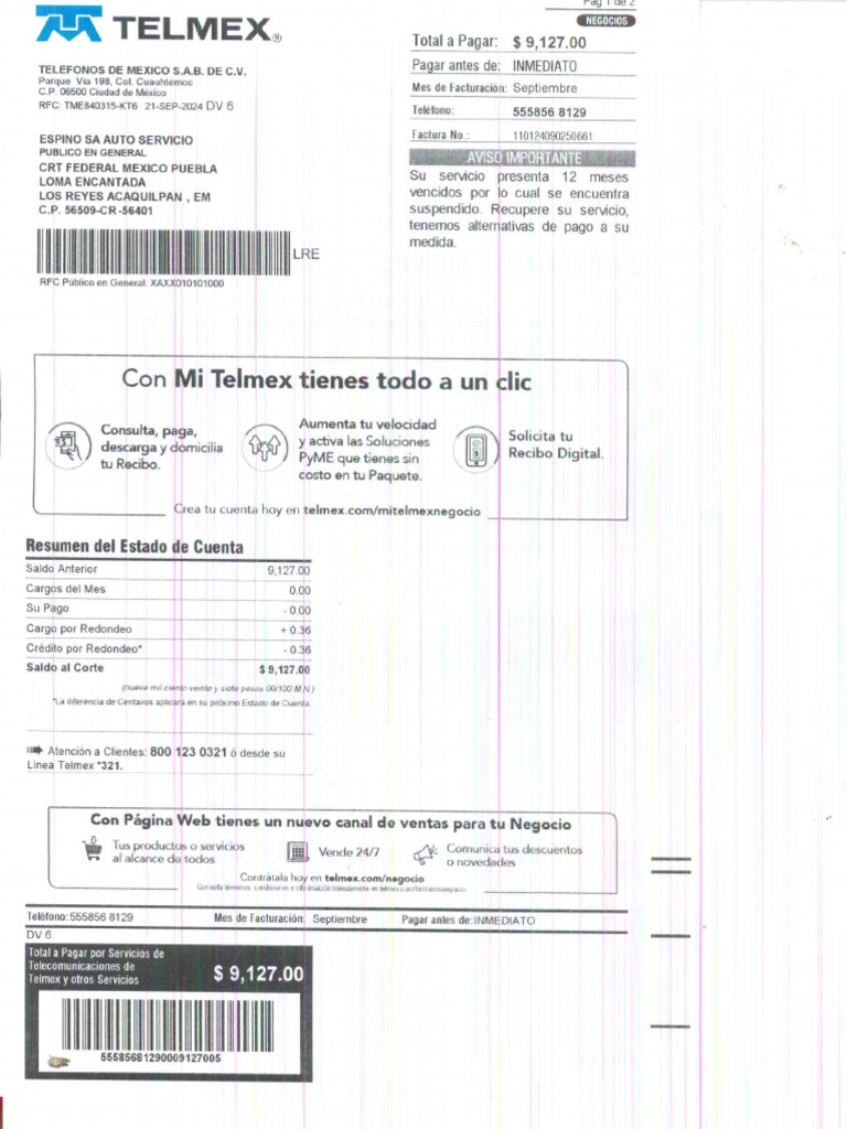 Telmex SPT | PDF