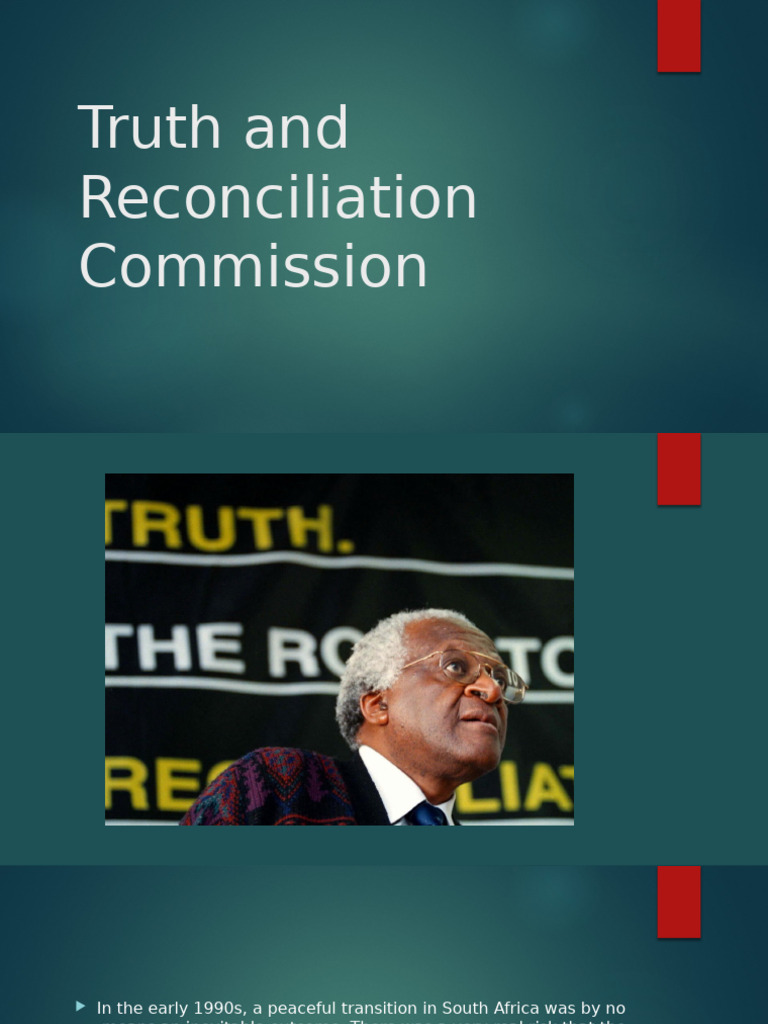South Africa's Truth and Reconciliation Commission | PDF | Justice ...