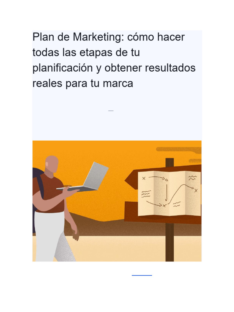 Cómo crear un Plan de Marketing efectivo | PDF | Planificación | Marketing