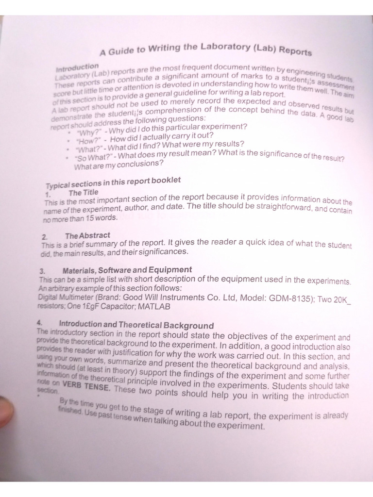 Workbook Guidelines | PDF